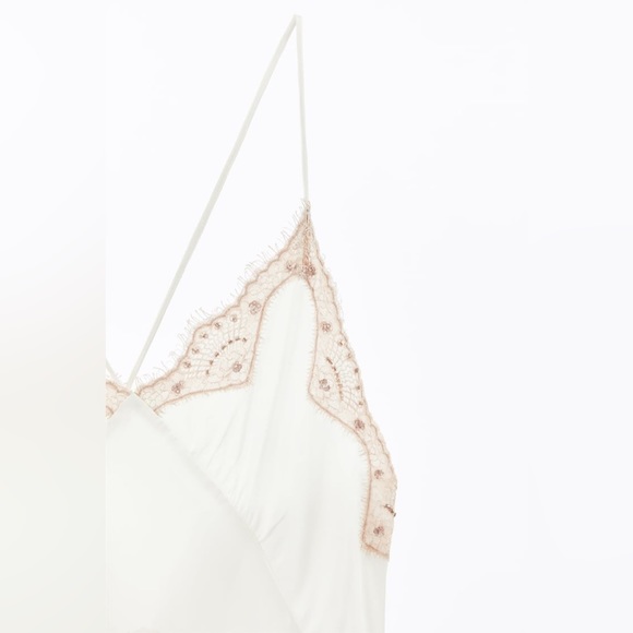 LAST ONE! Zara Satin Lace Embroidered Slip Dress / Nightgown NWT -  eharrisgallery.com